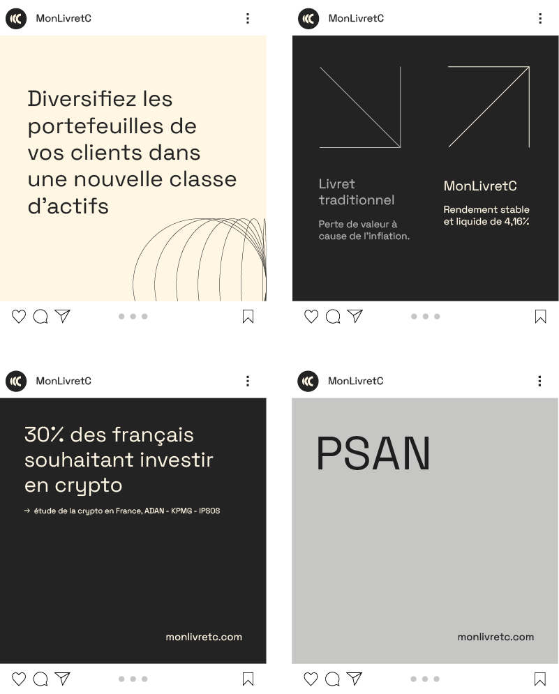 Mon livret C, design campagne réseaux sociaux